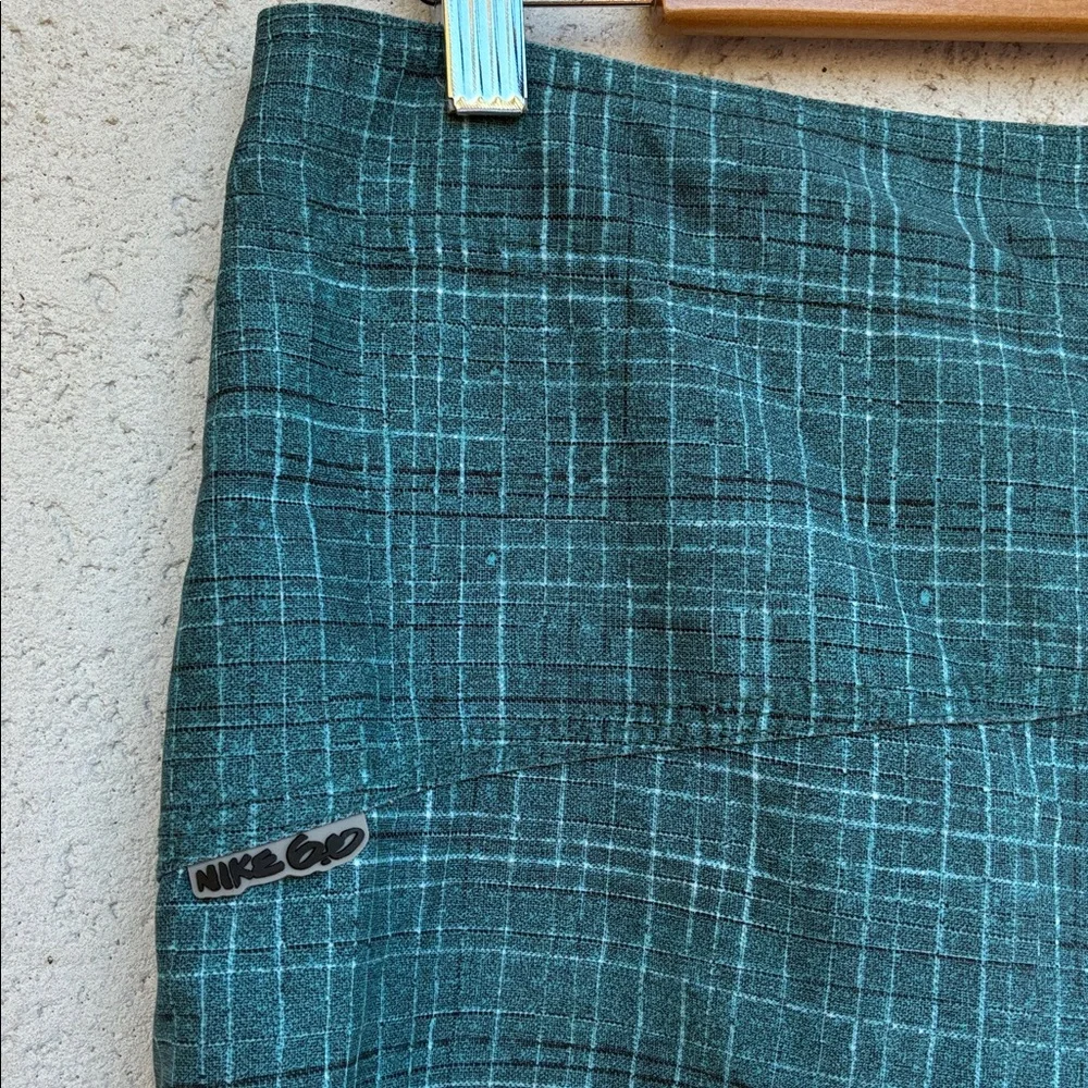 Nike 6.0  green black plaid  Swim or quick dry shorts for water sports